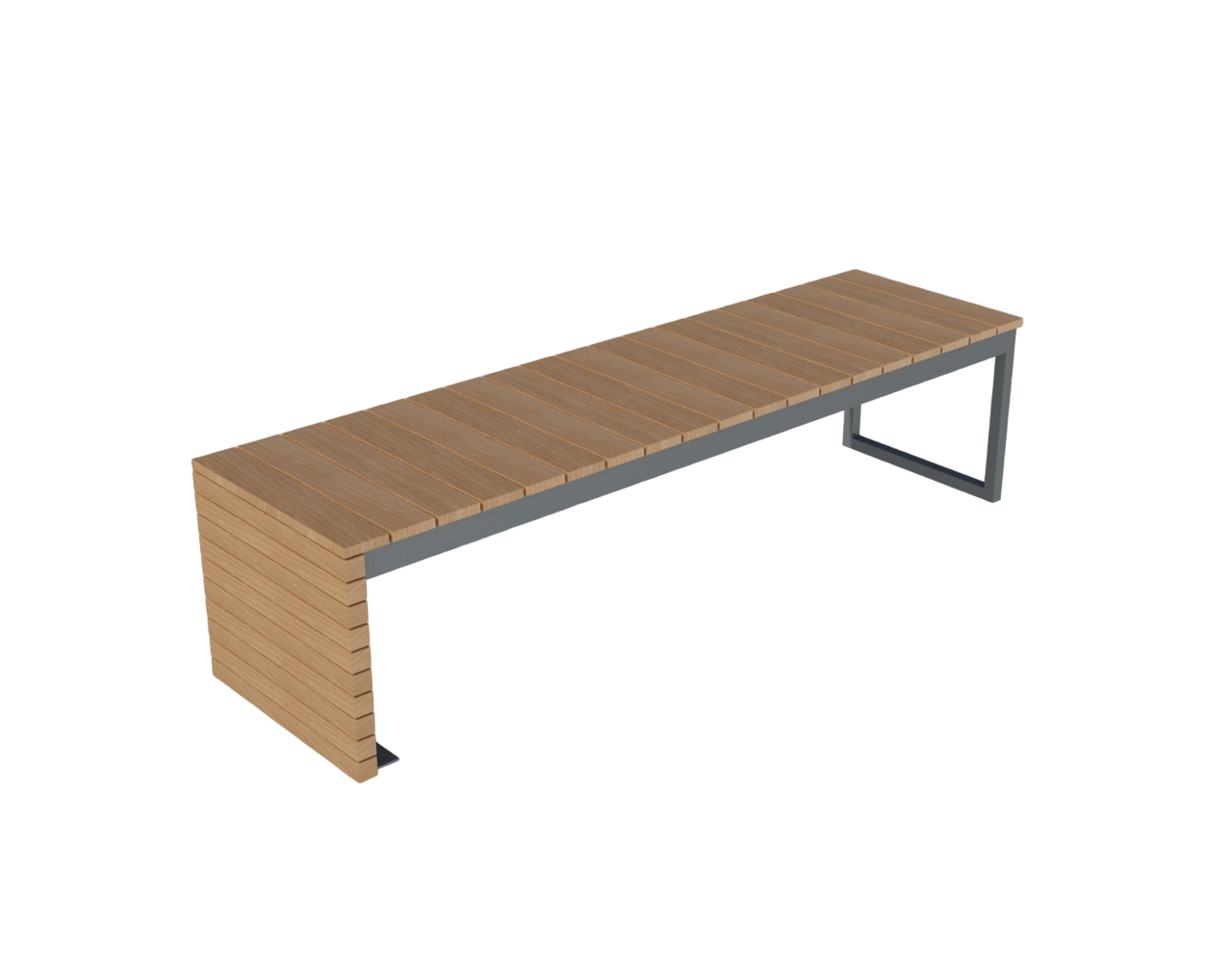 Bench without back